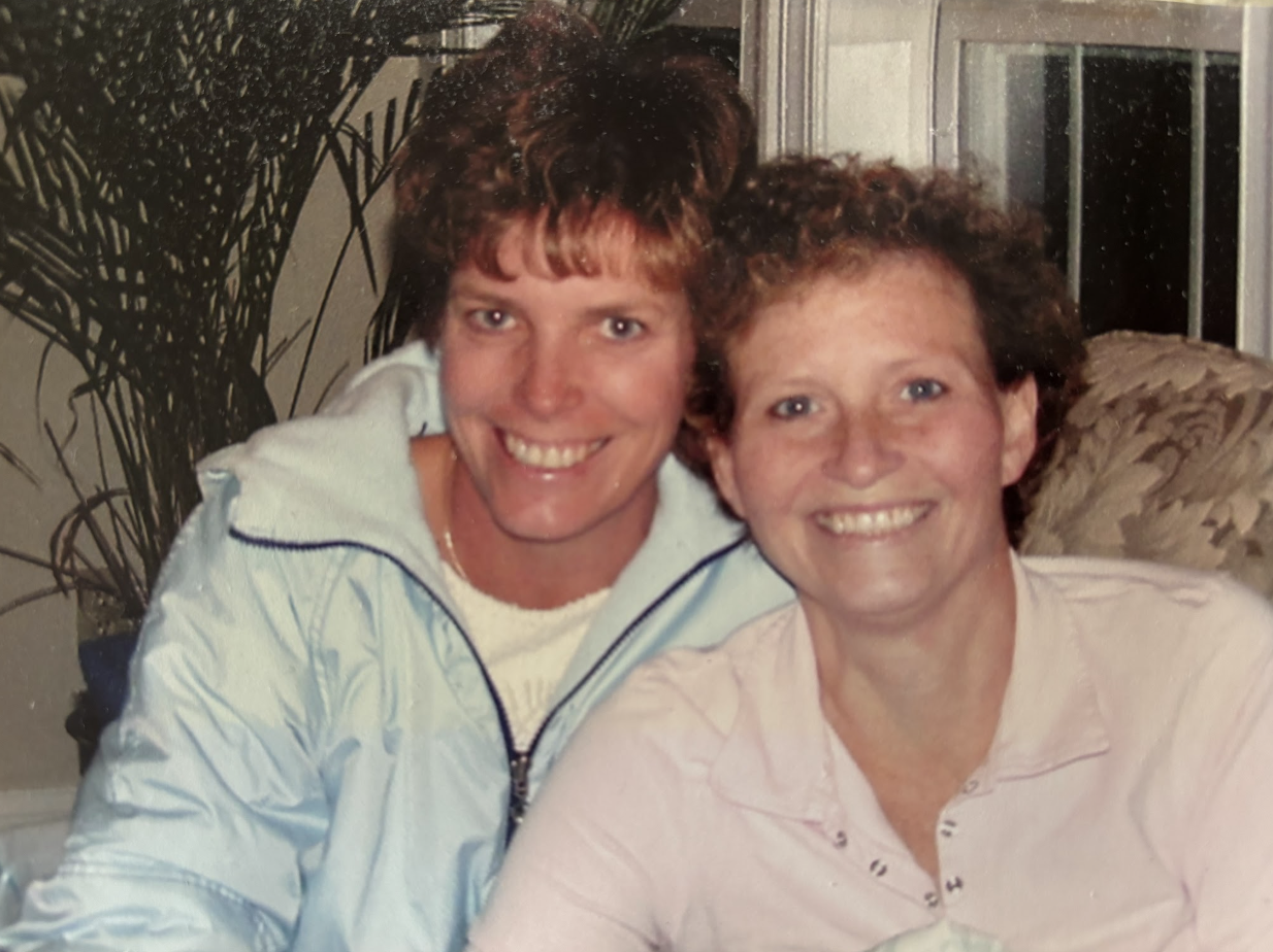 Danene and her best friend Mary Grace smiling together